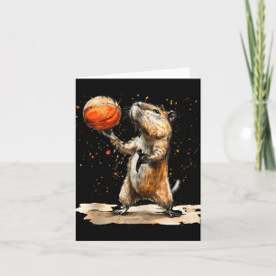 Basketball Animal Art Basketball Hoop Bball Player Kaart