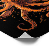 Basketball Animal Art Octopus Basketball Lover Dra Poster (Hoek)