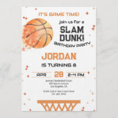 Basketball Any Age Birthday Kaart (Voorkant)