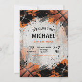 Basketball Any Age Birthday Kaart (Voorkant)