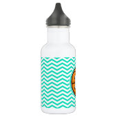 Basketball; Aqua Green Chevron Waterfles (Links)