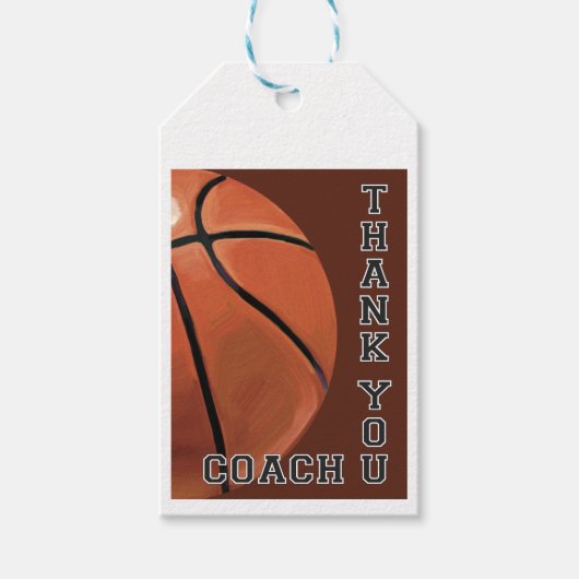 Basketball Art Hartelijk dank Cadeaulabel (Voorkant)
