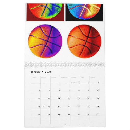 Basketball Art Kalender (Jan 2026)