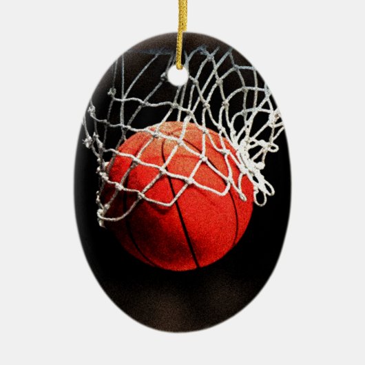 Basketball Art Keramisch Ornament (Voorkant)