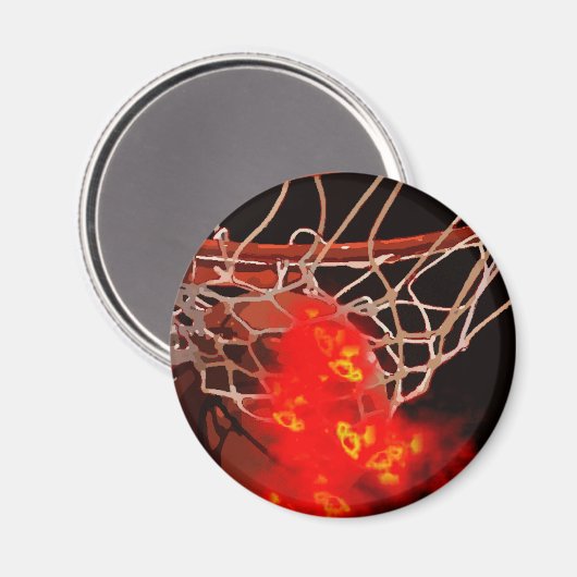 Basketball Art Magneet (Voorkant / Achterkant)