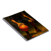 Basketball Art Notebook - Sports Design Journal Notitieboek (Rechterzijde)