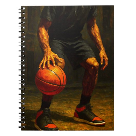 Basketball Art Notebook - Sports Design Journal Notitieboek (Voorkant)