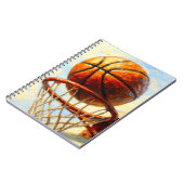 Basketball Art Notebook - Sports Design Journal Notitieboek (Linkerzijde)