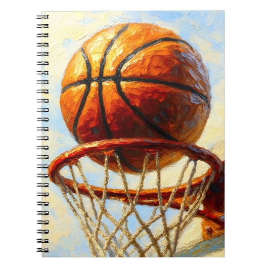 Basketball Art Notebook - Sports Design Journal Notitieboek (Voorkant)