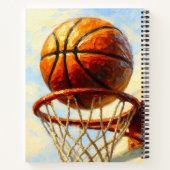 Basketball Art Notebook - Sports Design Journal  Notitieboek (Achterkant)
