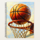 Basketball Art Notebook - Sports Design Journal Planner (Voorkant)