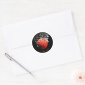 Basketball Art Ronde Sticker (Envelop)