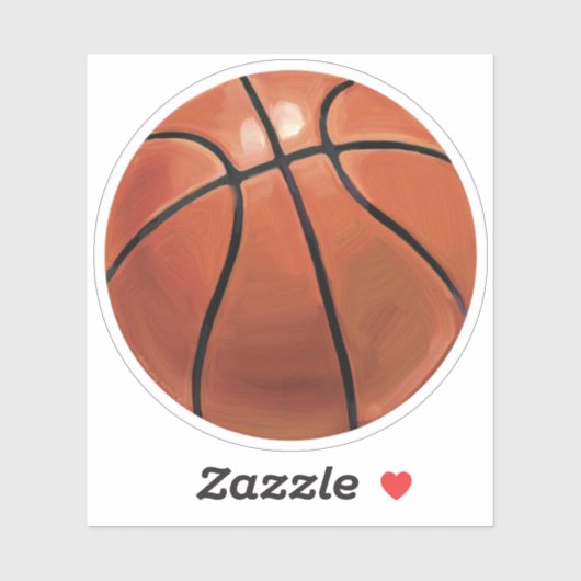 Basketball Art Sticker (Vel)
