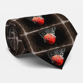 Basketball Art Stropdas (Opgerold)