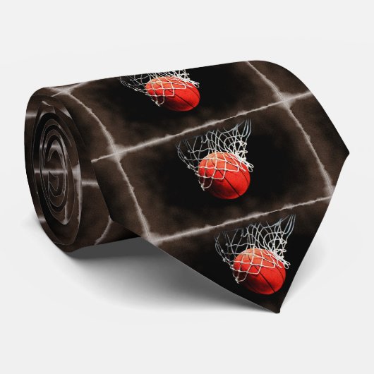 Basketball Art Stropdas (Opgerold)