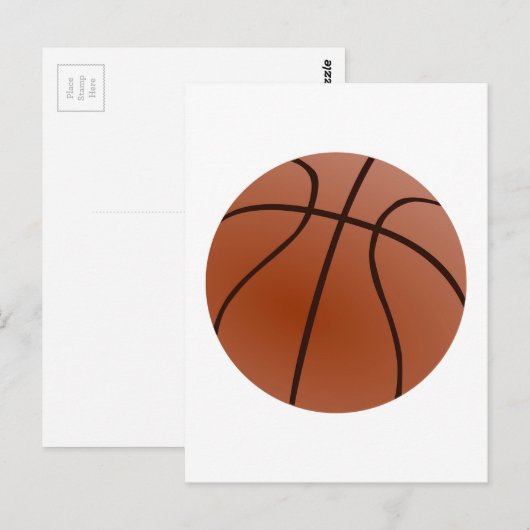 Basketball Artwork Briefkaart (Voorkant / Achterkant)