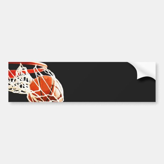 Basketball Artwork Bumpersticker (Voorkant)