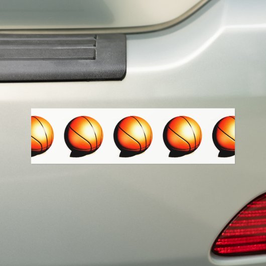 Basketball Artwork Bumpersticker (Op auto)