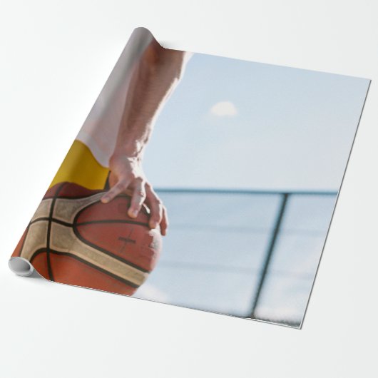 Basketball Artwork Cadeaupapier (Uitgerold)