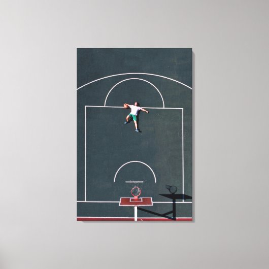 Basketball Artwork Canvas Afdruk (Voorkant)