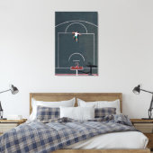 Basketball Artwork Canvas Afdruk (Insitu (Slaapkamer))