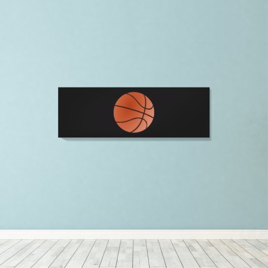 Basketball Artwork Canvas Afdruk (Insitu (Houten vloer))