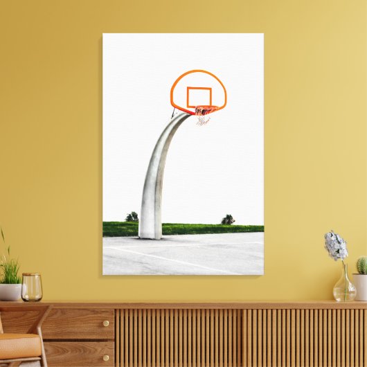 Basketball Artwork Canvas Afdruk (Insitu (Woonkamer))