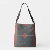  Basketball Artwork Crossbody Tas (Achterkant)