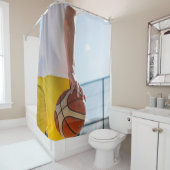 Basketball Artwork Douchegordijn (In situ)