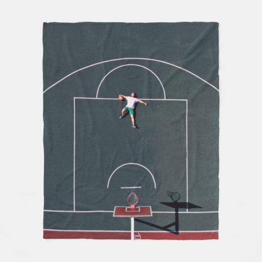 Basketball Artwork Fleece Deken (Voorkant)