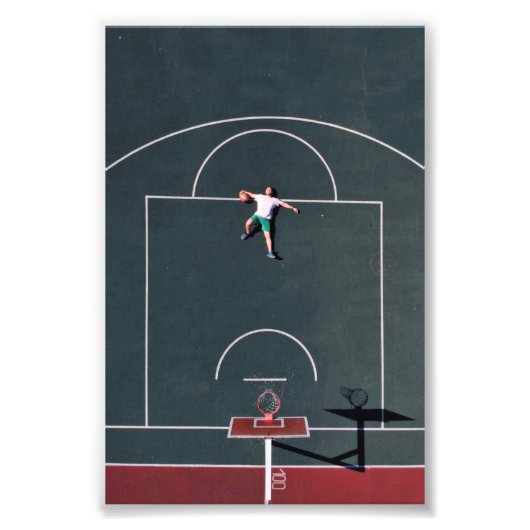 Basketball Artwork Foto Afdruk (Voorkant)