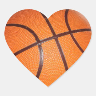 Basketball Artwork Hart Sticker