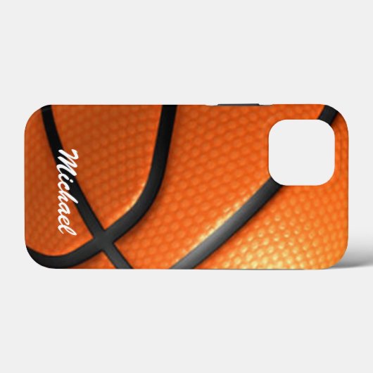 Basketball Artwork Jouw naam Case-Mate iPhone Case (Achterkant (horizontaal))