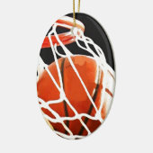 Basketball Artwork Keramisch Ornament (Links)