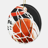 Basketball Artwork Keramisch Ornament (Links)