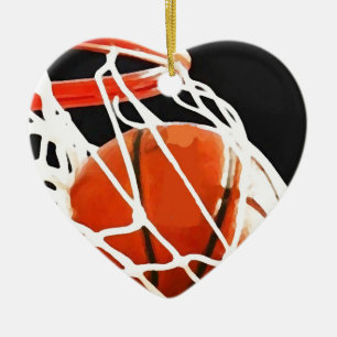 Basketball Artwork Keramisch Ornament