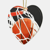 Basketball Artwork Keramisch Ornament (Links)
