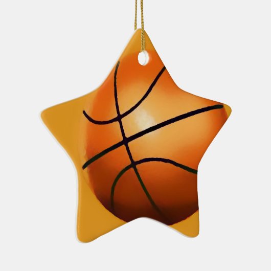 Basketball Artwork Keramisch Ornament (Rechts)