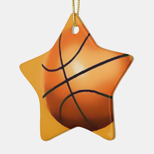 Basketball Artwork Keramisch Ornament (Links)