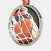 Basketball Artwork Metalen Ornament (Links)