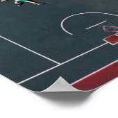 Basketball Artwork Poster (Hoek)