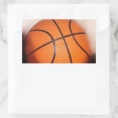 Basketball Artwork Rechthoekige Sticker (Tas)