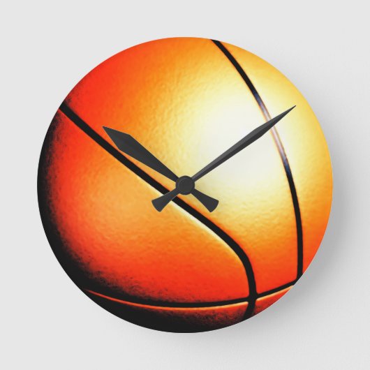 Basketball Artwork Ronde Klok (Voorkant)