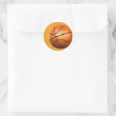 Basketball Artwork Ronde Sticker (Tas)