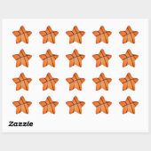 Basketball Artwork Ster Sticker (Vel)