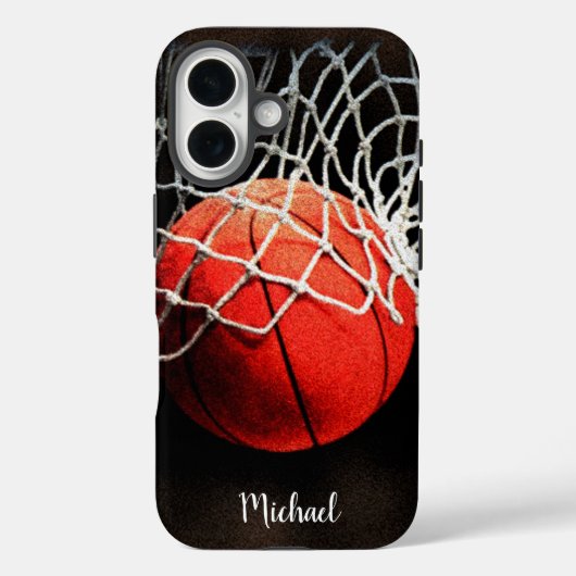 Basketball Artwork Your Name Case-Mate iPhone Case (Achterkant)