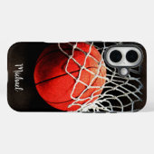 Basketball Artwork Your Name Case-Mate iPhone Case (Achterkant (horizontaal))