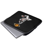 Basketball Astronaut Space Planet Cosmic Laptop Sleeve (Voorkant onderkant)