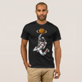 Basketball Astronaut Space Planet Cosmic T-shirt (Voorkant volledig)