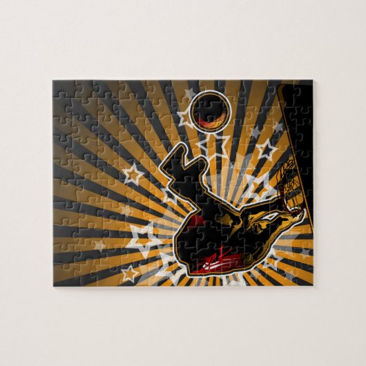 Basketball Athlete Legpuzzel (Horizontaal)